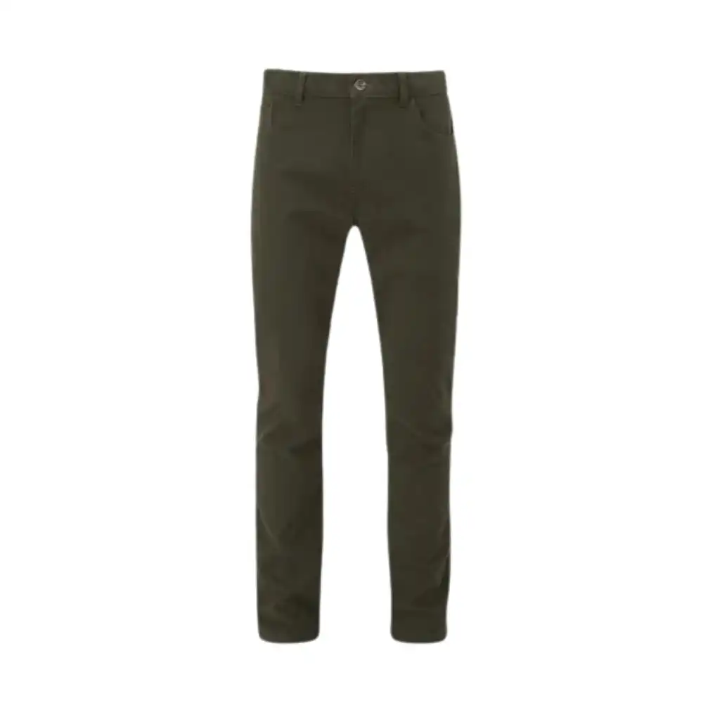 Alan Paine Mens Southoak Moleskin Trousers Olive