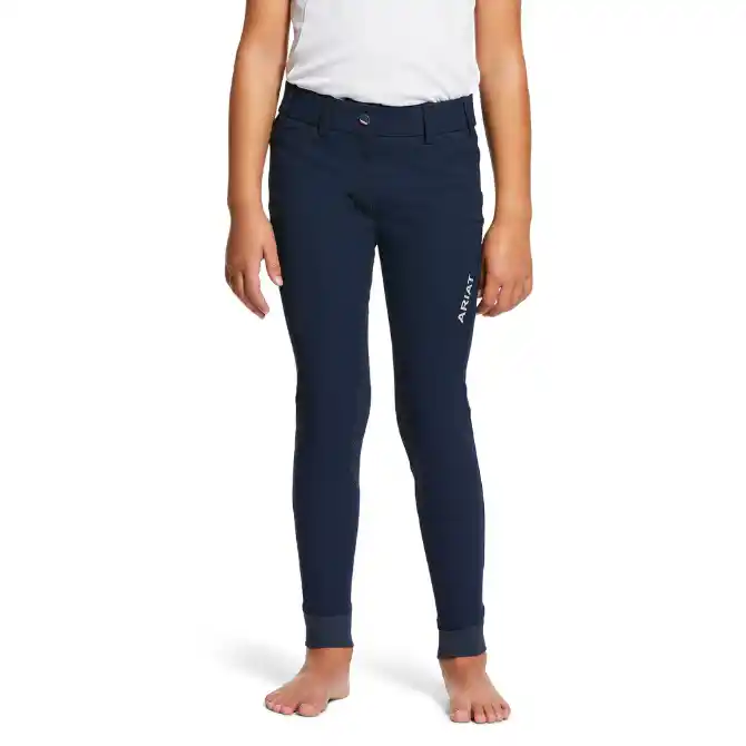 Ariat Childrens Tri Factor Grip Full Seat Breech Navy