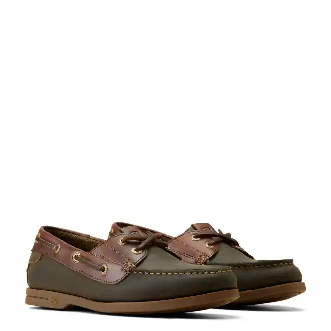 Ariat Ladies Antigua Deck Shoe Olive Night
