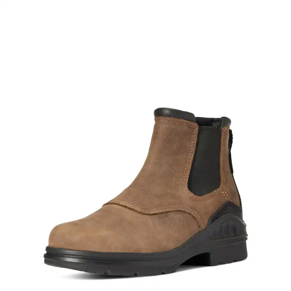 Ariat Ladies Barnyard Waterproof Chelsea Boot Antique Brown
