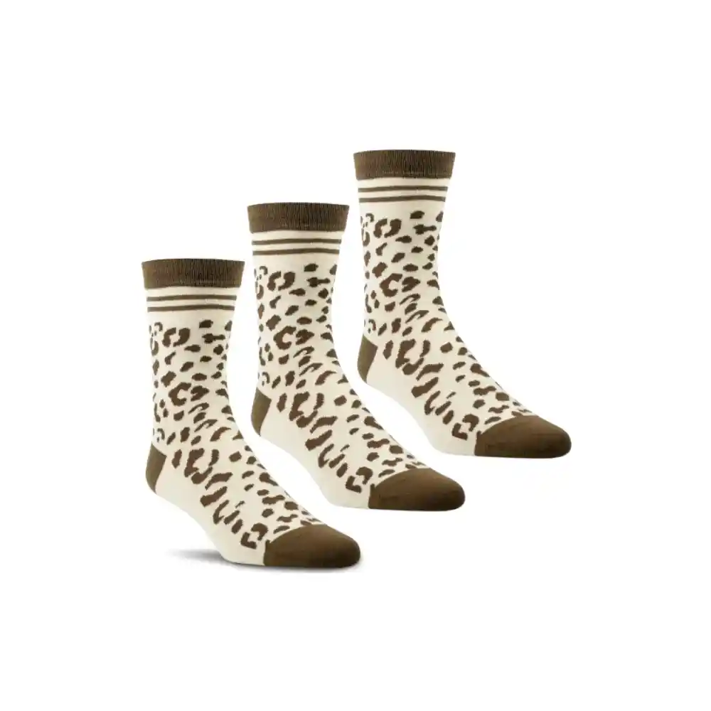 Ariat Ladies Charm Crew Socks Leopard Camo