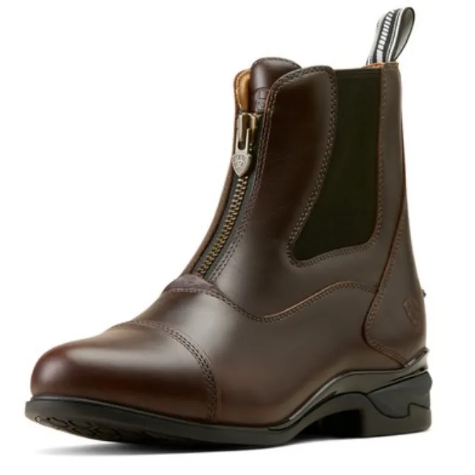 Ariat Ladies Devon Axis Pro Zip Paddock Boot Waxed Chocolate