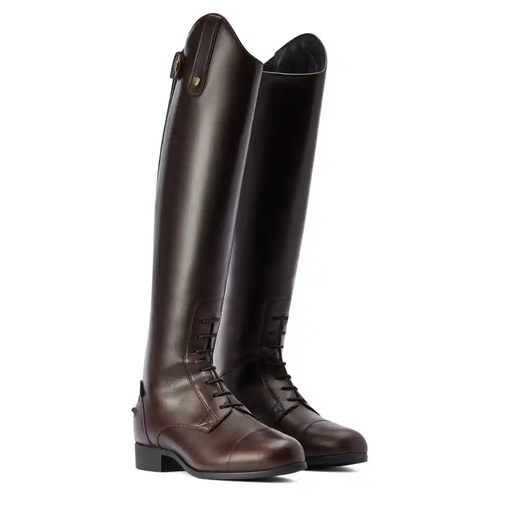 Ariat Ladies Heritage Contour II Waterproof Insulated Tall Riding Boot Waxed Chocolate