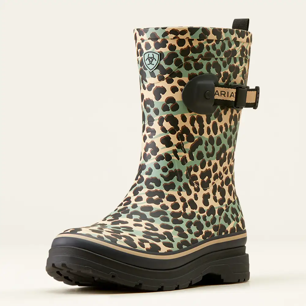 Ariat Ladies Kelmarsh Mid Wellington Boot Leopard Camo