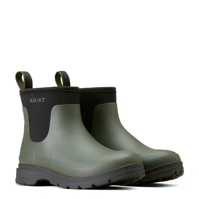 Ariat Ladies Kelmarsh Shortie Rubber Boot Dark Olive