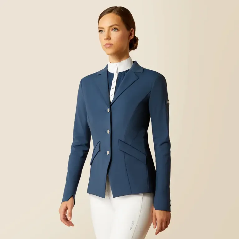 Ariat Ladies Meridian Long Sleeve Show Jacket Dark Denim
