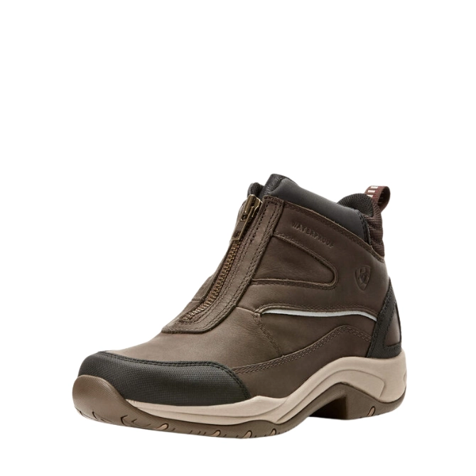 Ariat Ladies Telluride Zip Waterproof Boot Dark Brown