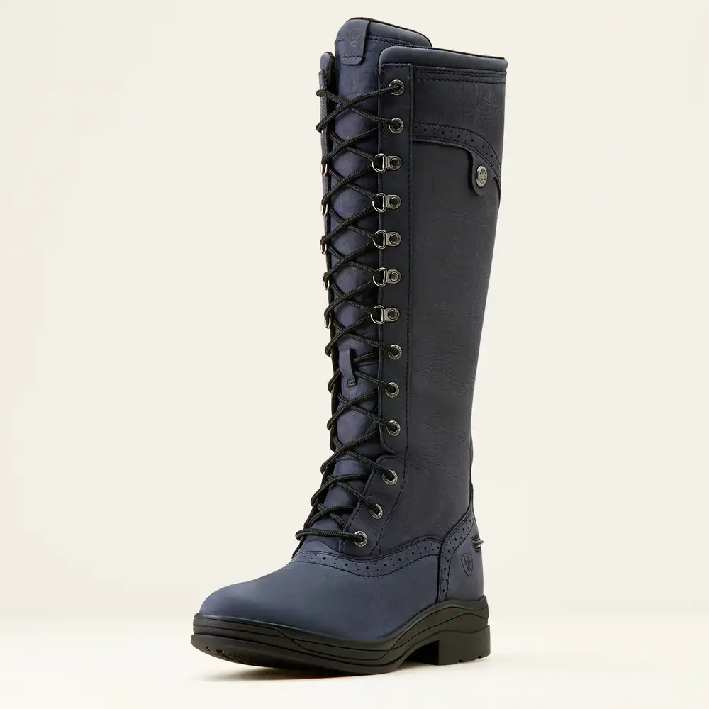 Ariat Ladies Wythburn Tall Waterproof Country Boot Navy