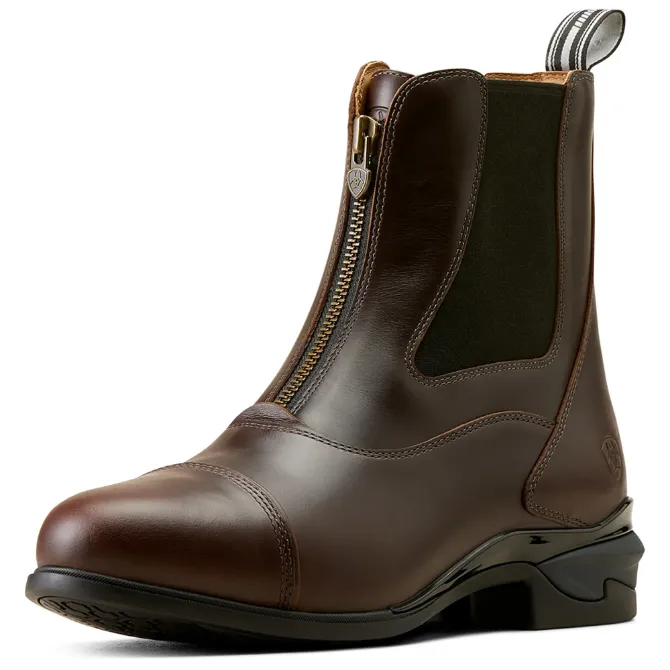 Ariat Mens Devon Axis Pro Zip Paddock Boot Waxed Chocolate