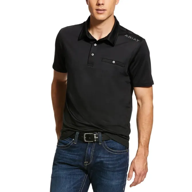 Ariat Mens Norco Polo Black