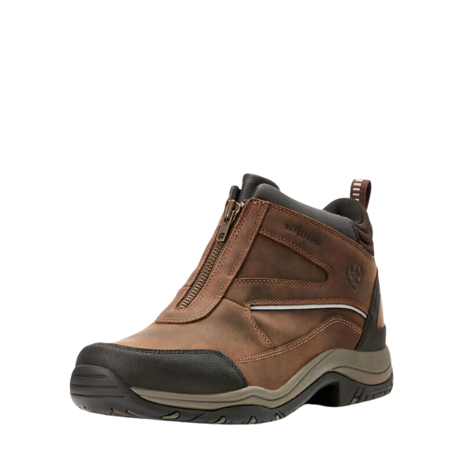 Ariat Mens Telluride Zip Waterproof Boots Copper
