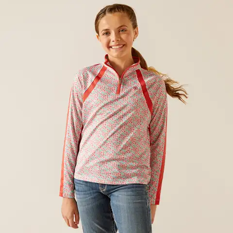 Ariat Youth Sunstopper 3.0 Long Sleeve Base Layer Petals