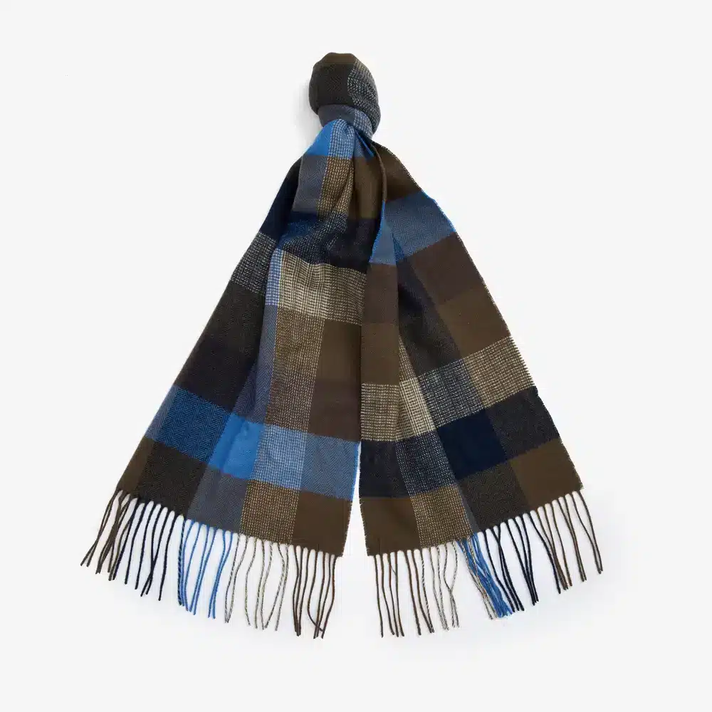 Barbour Bank Scarf Navy