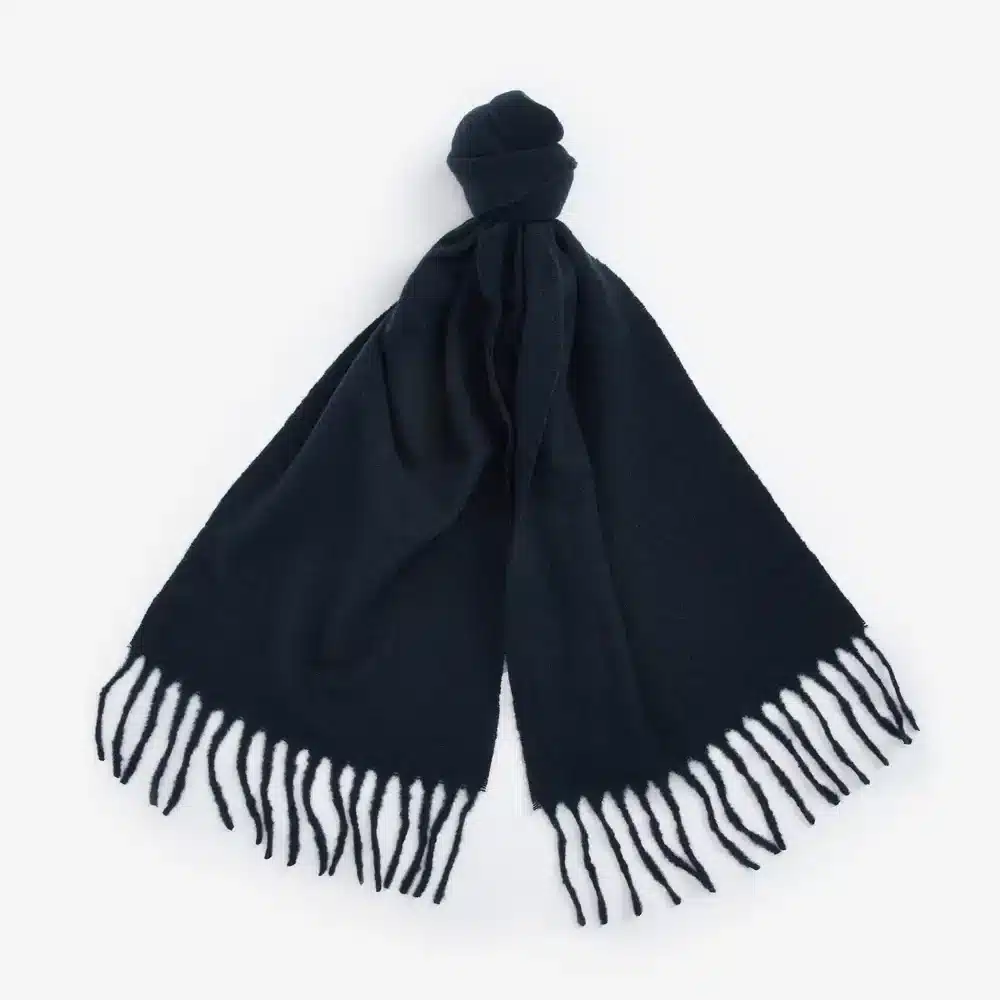 Barbour Brandy Boucle Scarf Navy