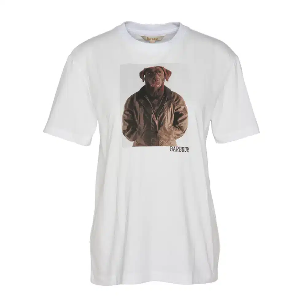 Barbour Ladies Belsay T Shirt White