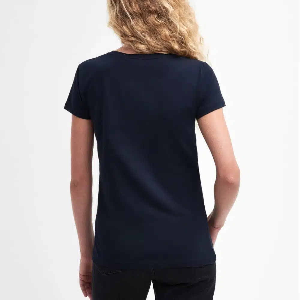 Barbour Ladies Bowland T-Shirt Classic Navy 1