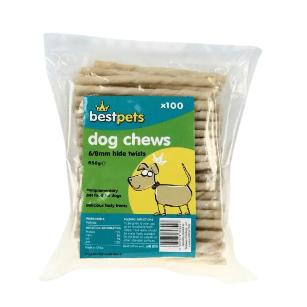 Bestpets Hide Twist 6-8mm Dog Treat