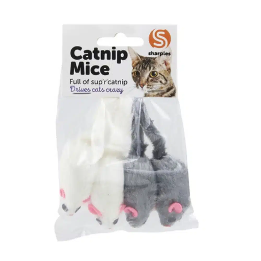 Catnip Mice 4 Pack Cat Toy