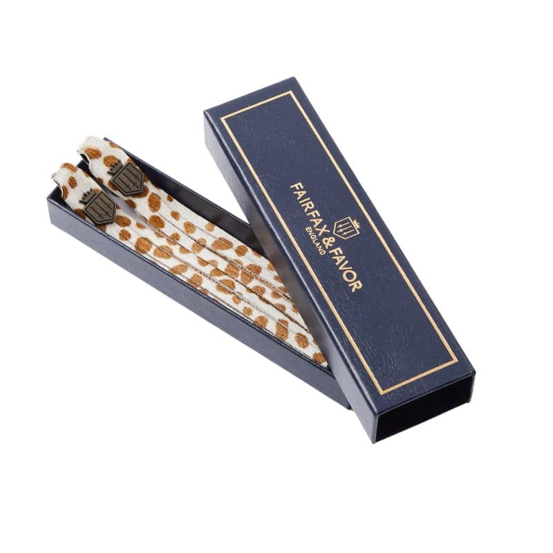 Fairfax & Favor Ladies Boot Tassels Appaloosa Haircalf