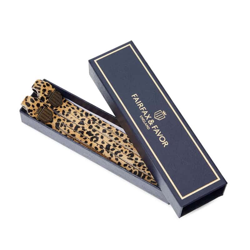 Fairfax & Favor Ladies Boot Tassels Cheetah Haircalf