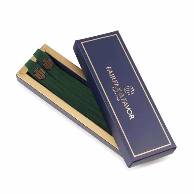 Fairfax & Favor Ladies Boot Tassels Forest Green