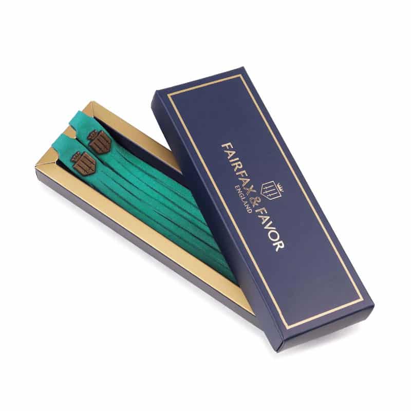 Fairfax & Favor Ladies Boot Tassels Aquamarine