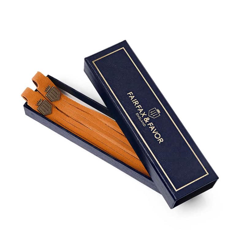 Fairfax & Favor Ladies Boot Tassels Tangerine