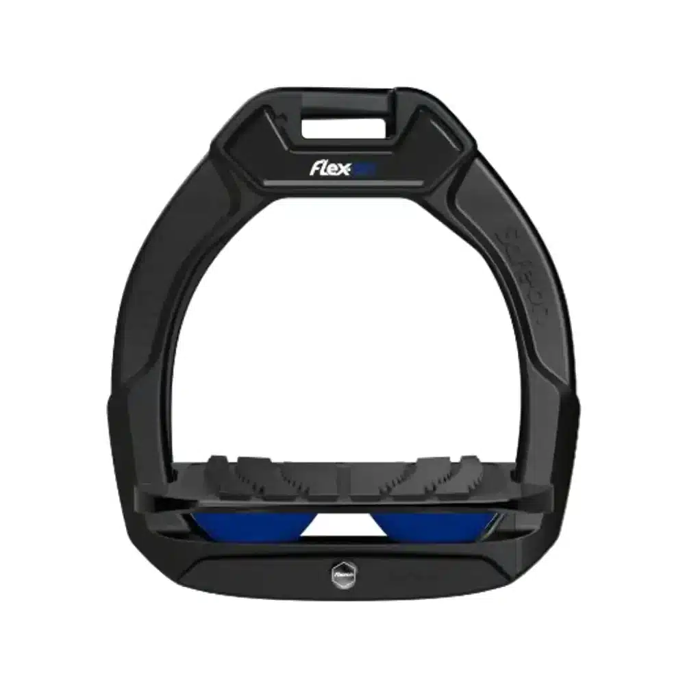 Flex On Safe On Safety Stirrups for Juniors in Black Dark Blue