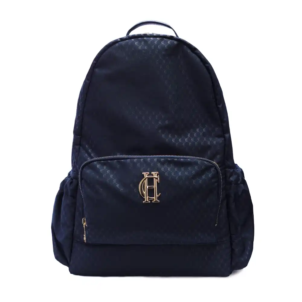 Holland Cooper Burghley Backpack Ink Navy Monogram