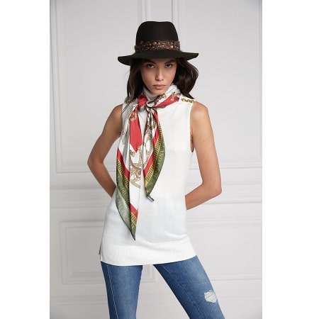Holland Cooper Regal Horse Silk Scarf