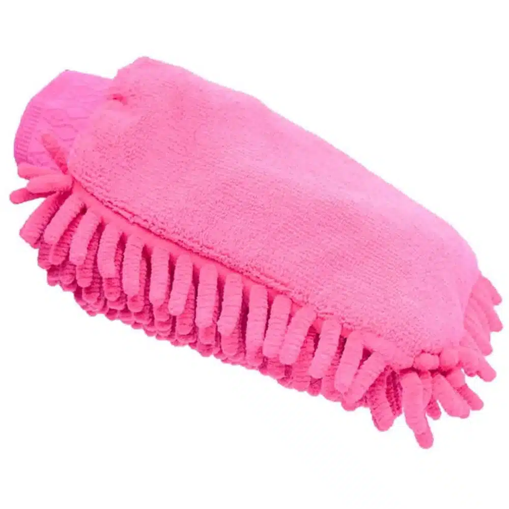 Lincoln Microfibre Grooming Mitt Pink