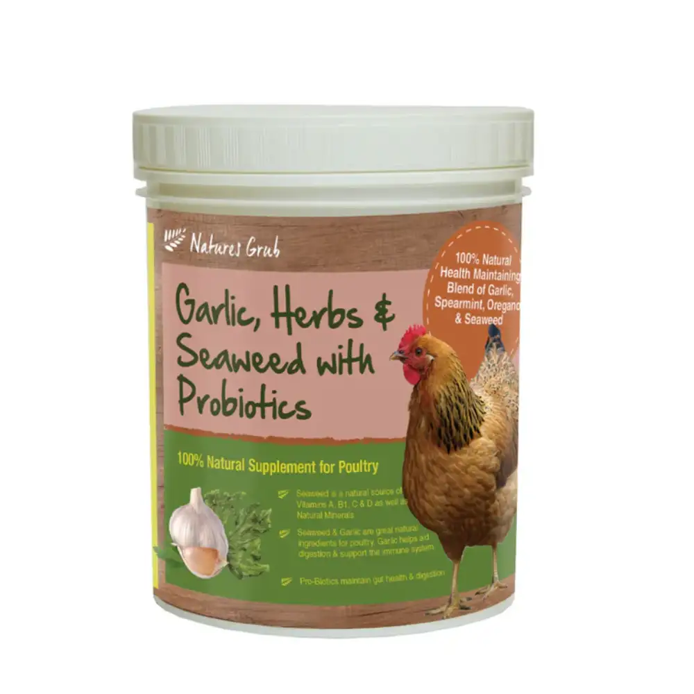 Natures Grub Garlic Herb & Seaweed Chicken Supplement 300g