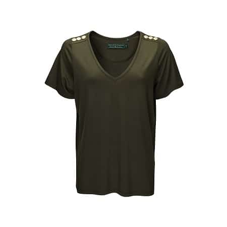 Holland Cooper Ladies Relax Fit Vee Neck Tee