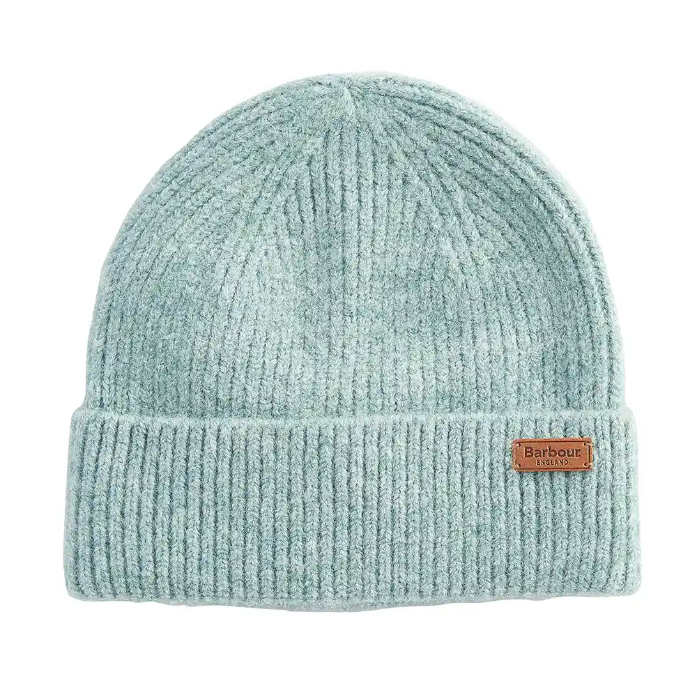 Barbour Ladies Pendle Beanie Hat Soft Mint