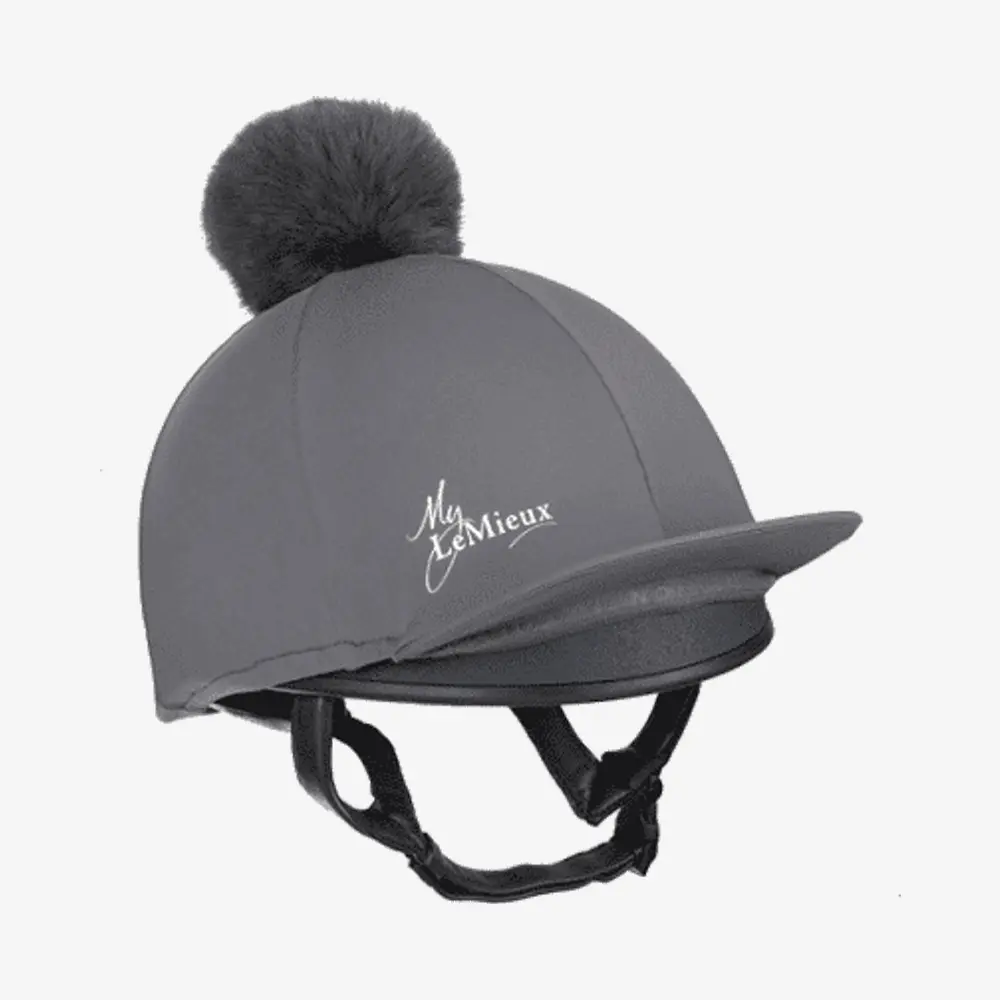 LeMieux Childrens Young Rider Hat Silk Slate Grey