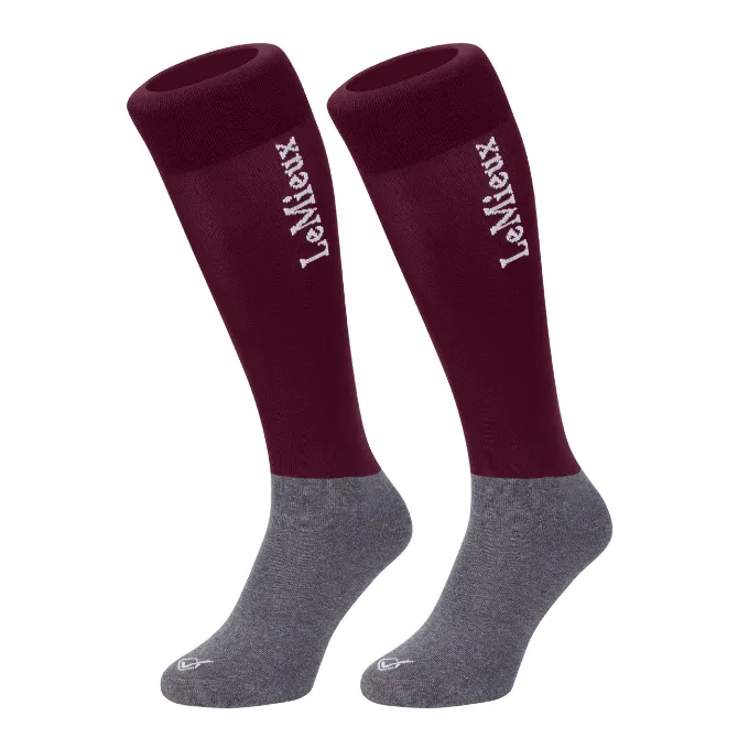 LeMieux Competition Socks (Twin Pack) Burgundy