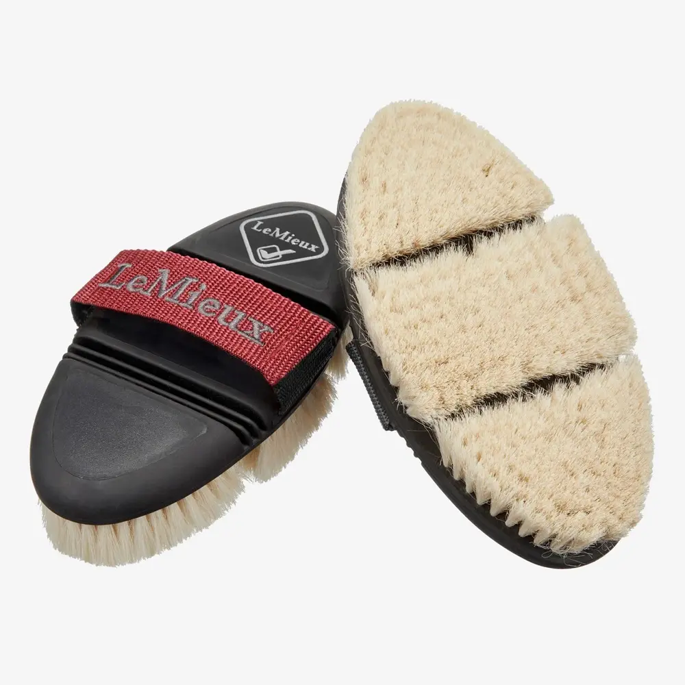 LeMieux Flexi Goat Hair Body Brush Black