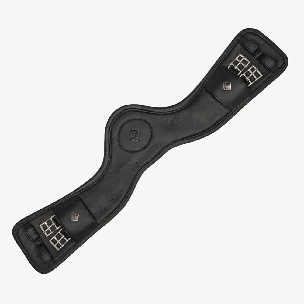LeMieux GelTek Anatomic Curve Dressage Girth Black