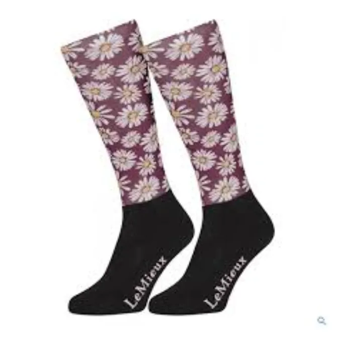 LeMieux Junior Footsie Socks Daisy