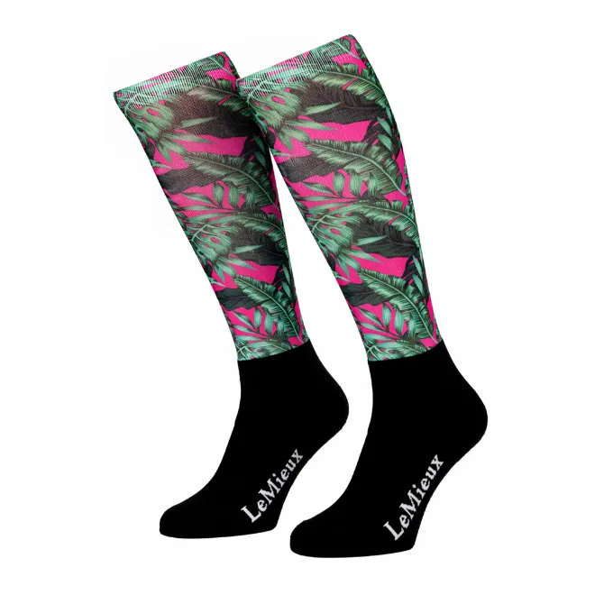 LeMieux Junior Footsies Socks Tropical Palm