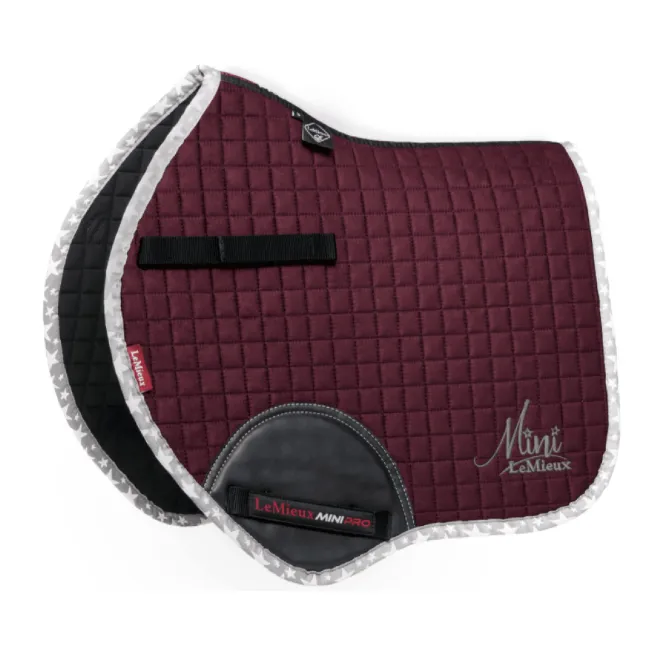 LeMieux Mini Suede Jump Saddle Pad Rioja