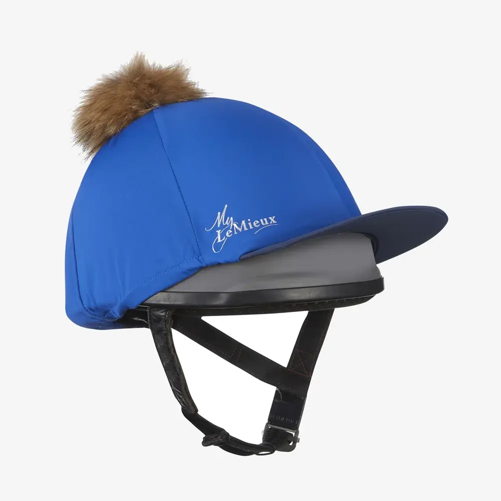 LeMieux Pom Pom Hat Silk Benetton Blue