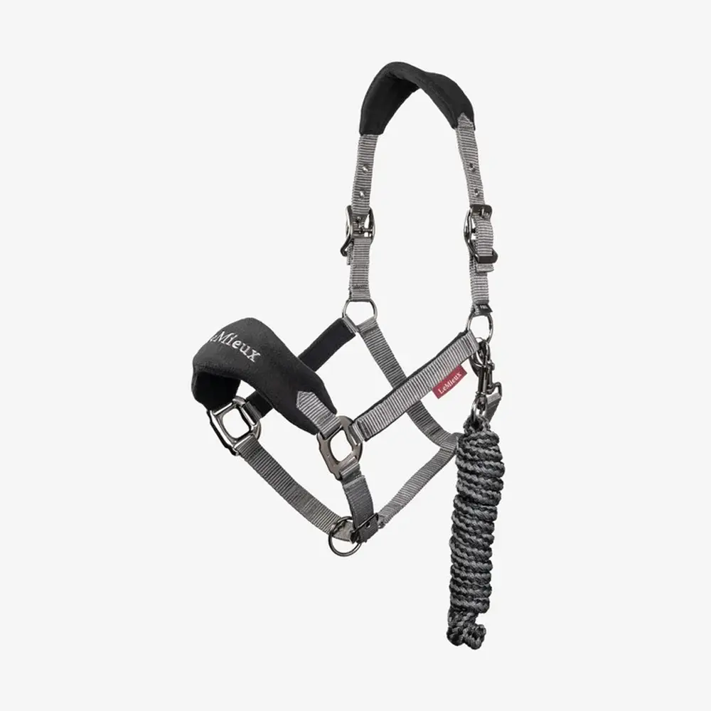 LeMieux Vogue Fleece Headcollar & Leadrope Black