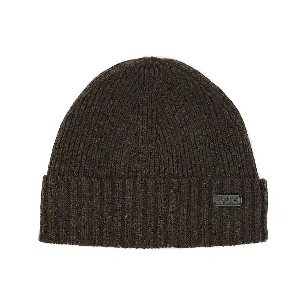 Barbour Mens Carlton Beanie Mid Brown
