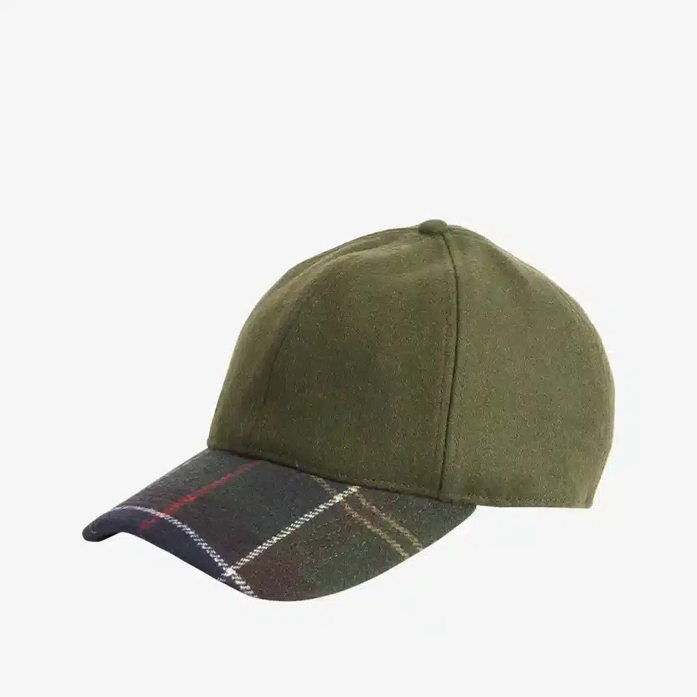 Barbour Mens Roker Cap Forest Green Classic