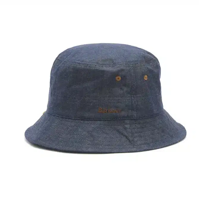 Barbour Mens Transport Denim Bucket Hat Denim