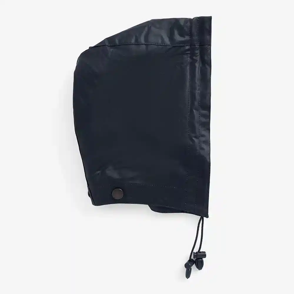 Barbour Mens Waxed Cotton Plain Hood Navy