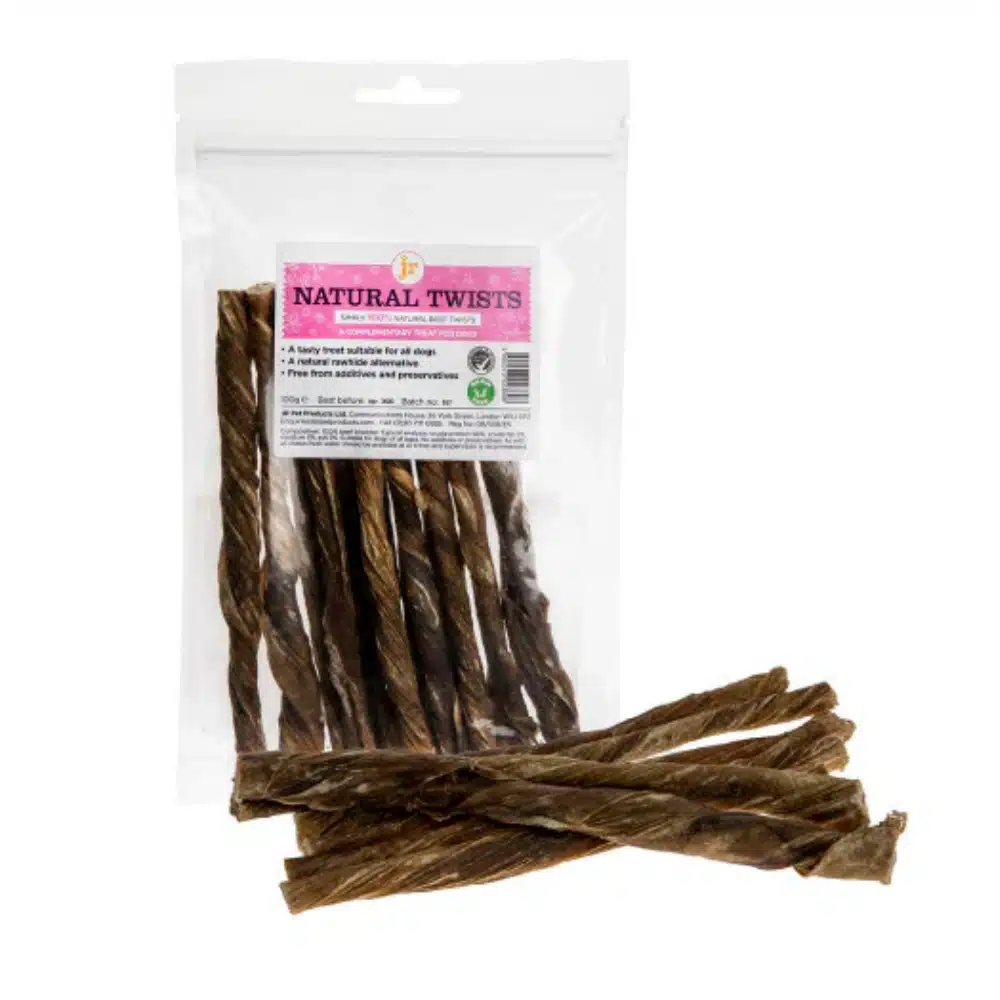 JR Natural Twists Dog Treats 100g