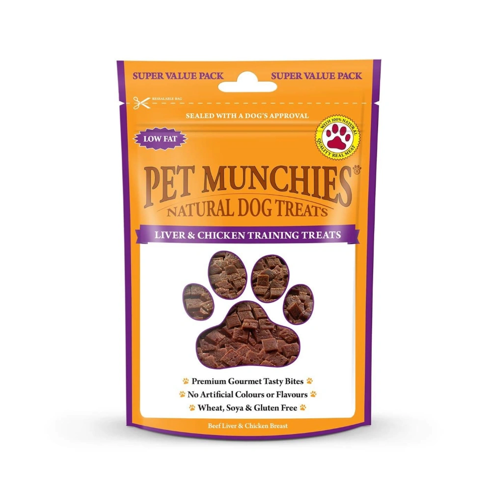 Pet Munchies Liver & Chicken Training Dog Treats 150g