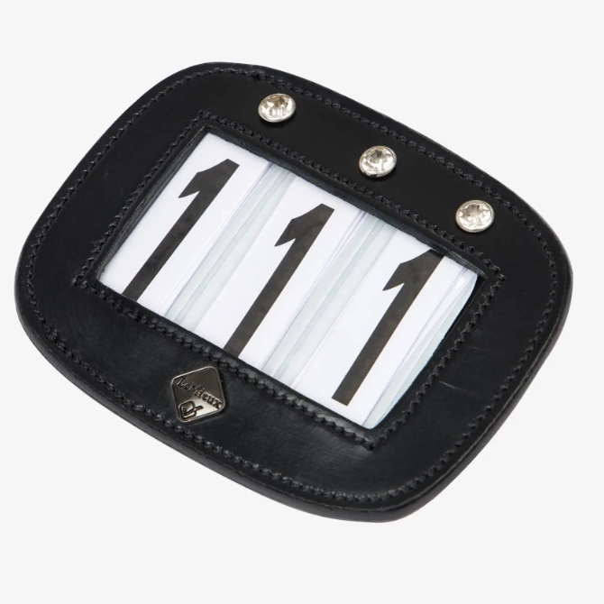 LeMieux Saddle Number Holder Diamante Black